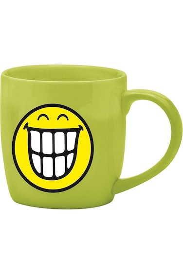 Zak Designs Smiley Porcelain Coffee Cup 20 cl Green