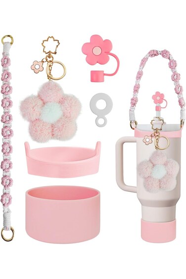 Hepiide 6 PCS Use for Stanley Cup Tumbler Accessories 40oz 30oz,Compatible with Stanley Cup Tumbler