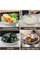 NALACAL Steamer Basket for Cooking, 2 Size Set of Stainless Steel Vegetable Steamer Basket with Han