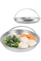 NALACAL Steamer Basket for Cooking, 2 Size Set of Stainless Steel Vegetable Steamer Basket with Han