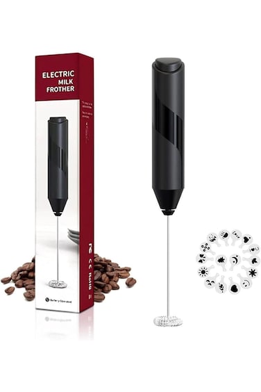 bpa Milk Frother Handheld, Battery Powered Drink Mixer for Matcha Coffee, Electric Portable Whisk D