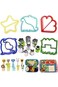 Sandwich Cutters Set, 23Pcs for Children Vegetables Fruits Cutter, 5Pcs Sandwich Cutters Dinosaur D