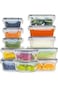 12pcs, Food Storage Container With Airtight Lid, Refrigerator Refrigerated Fresh-Keeping Box With L