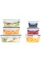 12pcs, Food Storage Container With Airtight Lid, Refrigerator Refrigerated Fresh-Keeping Box With L
