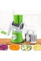 Vegetable Slicer Manual Multi-function Rotary Grater Vegetable Chopper 3 in 1 Round Grater Potato S