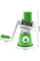 Vegetable Slicer Manual Multi-function Rotary Grater Vegetable Chopper 3 in 1 Round Grater Potato S