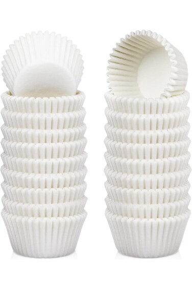 1000 قالب كب كيك صغير، قوالب مافن مقاومة للدهون، بدون رائحة، أغلفة كب كيك صغيرة، كوب خبز
