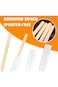 Excefore 100Pcs 140mm Disposable Paper Wrapped Wooden Coffee Beverage Stirrers140mm Wood Coffee Sti