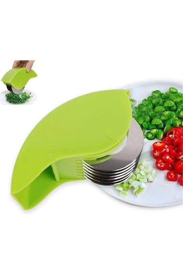 Manual Vegetable Chopper Roller for Parsley, Cilantro, 2024 Parsley Chopper, 1PC, Green