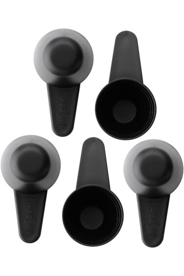 ALMEKAQUZ 5Pcs Coffee Spoons, Food Grade Plastic Coffee Measuring Spoon, Fruit Powder Spoon, Small