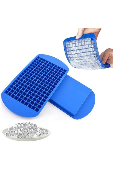 Dolland Ice Cube Tray Mini Ice Cubes Tray Silicone Cubes Ice Tray ice lattice small Cubes160 Molds
