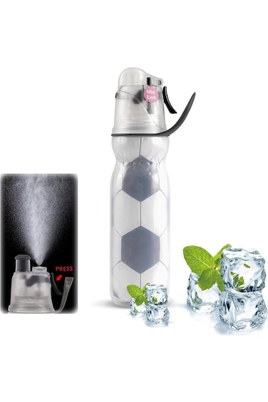 DHB tech Keep Cold Spray Sports Water Bottle - 20oz, BPA Free Tritan Leak Proof Outdoor Water Bottl