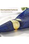 SZYYQ 12 Pieces Gold Napkin Rings Leaf Shape Napkin Rings Metal Napkin Holders for Cloth Napkins Go