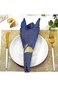 SZYYQ 12 Pieces Gold Napkin Rings Leaf Shape Napkin Rings Metal Napkin Holders for Cloth Napkins Go