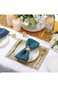 SZYYQ 12 Pieces Gold Napkin Rings Leaf Shape Napkin Rings Metal Napkin Holders for Cloth Napkins Go