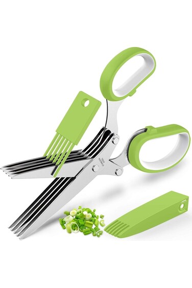 Boolygo Updated Scissors Set - Cool Kitchen Gadgets for Cutting Fresh Garden - Cutter Shears with 5