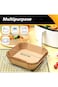 ECVV 100Pcs Air Fryer Disposable Paper Liner, Air Fryer Liners Square, Baking Paper for Air Fryer W