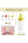 Oasisgalore Squeezable Sauce Containers, 4 PCS Mini Sauce Containers, Salad Dressing Squeezy, 30ml