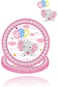 Sweet seven 8Pcs Pink Elephant Baby Shower Plates - 7 Inch Disposable Paper Plates for Girl's Newbo