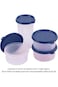 MILTON New Meal Combi Lunch Box, 3 Containers, 280 ml Each and 1 Tumbler, 400 ml, Blue   Food Grade