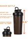 Paporich 4 Packs Protein Shaker Bottle-600ml, Blender(BPA Free) Shaker Cups for Protein Shakes and