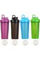 Paporich 4 Packs Protein Shaker Bottle-600ml, Blender(BPA Free) Shaker Cups for Protein Shakes and