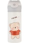 KASTWAVE Kids Vacuum Insulated Water Bottle with Straw, 15Ounce Leak-Proof Stainless Steel Cute Lit