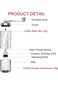 Doppio Manual Coffee Grinder, Coffee Bean Grinder with Adjustable Settings, Stainless Steel Hand Co