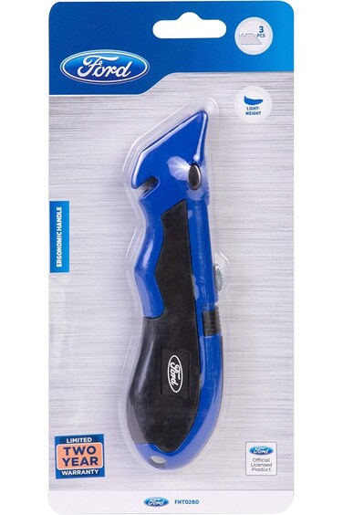 قاطعة سكين قابلة للطي من فورد تولز، قطعة واحدة، FHT0260، أزرق
