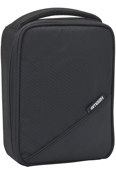 Smash Basic Case Zipper Closure Lightweight Insulated Durable Lunch Bag Black, 78084