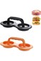 Excefore Meatloaf Mold and Burger Press Set, Double Hole Nonstick Meatloaf Maker and Detachable Ham