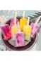 Moninsta 300Pcs Popsicle Bag Set, Including Transparent Disposable Popsicle Bag Dessert Bag, Ice Cr