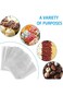 Moninsta 300Pcs Popsicle Bag Set, Including Transparent Disposable Popsicle Bag Dessert Bag, Ice Cr