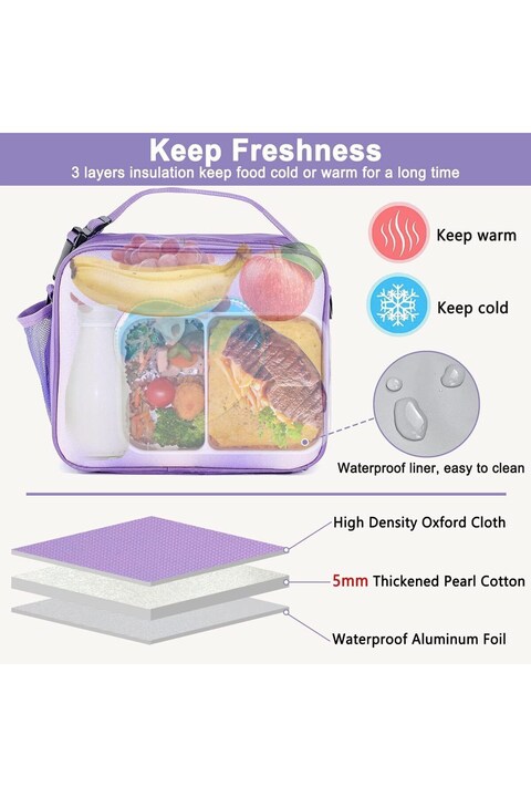 Swim Hamste Insulated Lunch Bag With Stap Simple Moden