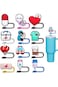 Khazna Nursing Straw Covers Cap 12 Pcs for Stanley Cup 30&amp;40 Oz, Tumbler, Water Bottle Silicone Str