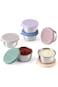 [6 Pack] Salad Dressing To Go Containers, 1.6 oz Small Stainless Steel Sauce Cups With Leakproof Si