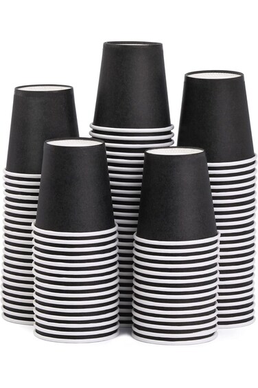 Tedanim 100 Count 3 oz Small Paper Cups, Paper Espresso Cups, Bathroom Mouthwash Cups, Disposable S