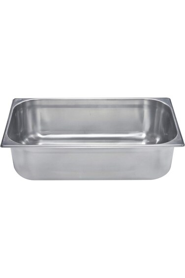 Raj Steel GN Pan Silver 530X325X150 MM - Gastronorm Pan, Catering Pan, Food Warmer Pan, Food Storag