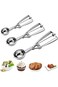 ALMEKAQUZ Ice Cream Scoop, 3Pcs Cookie Scoop Set, Stainless Steel Cookie Scoops for Baking Set of 3