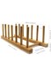 Bamboo Wooden Dish Rack Dish Rack Kitchen Cabinet Storage Organizer for Plate/Plate/Bowl/Cup/Bowl L