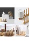 Bamboo Wooden Dish Rack Dish Rack Kitchen Cabinet Storage Organizer for Plate/Plate/Bowl/Cup/Bowl L