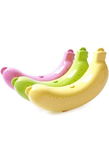 Khazna Banana Protector Case, 3PCS Banana Case Lunch Box Protector Container Holder Carrier Storage