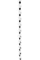 unique party Midnight Deco Dot Paper Straw 10 Pieces, Black
