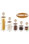 Wantoty Glass Storage Jar - Glass Food Storage Jars Containers, Glass Jars with Airtight Lids, Glas
