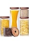 Wantoty Glass Storage Jar - Glass Food Storage Jars Containers, Glass Jars with Airtight Lids, Glas