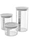 BIESSE Round Airtight Container - Off White/Clear