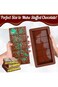 ALMEKAQUZ 2 PCS Deep Chocolate Bar Molds, Silicone Candy Molds, Large and Thick for Stuffed Bars, B