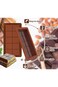 ALMEKAQUZ 2 PCS Deep Chocolate Bar Molds, Silicone Candy Molds, Large and Thick for Stuffed Bars, B