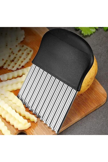 YelaJoy Chip and French Fries Cutter - Stainless Steel Potato Spiral Cutting, Wave Cutter, Fruit Sl