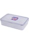 LocknLock HPL816C Airtight Food Storage Container with Removable Divider, 3.38 Cup, Rectangle, Plas